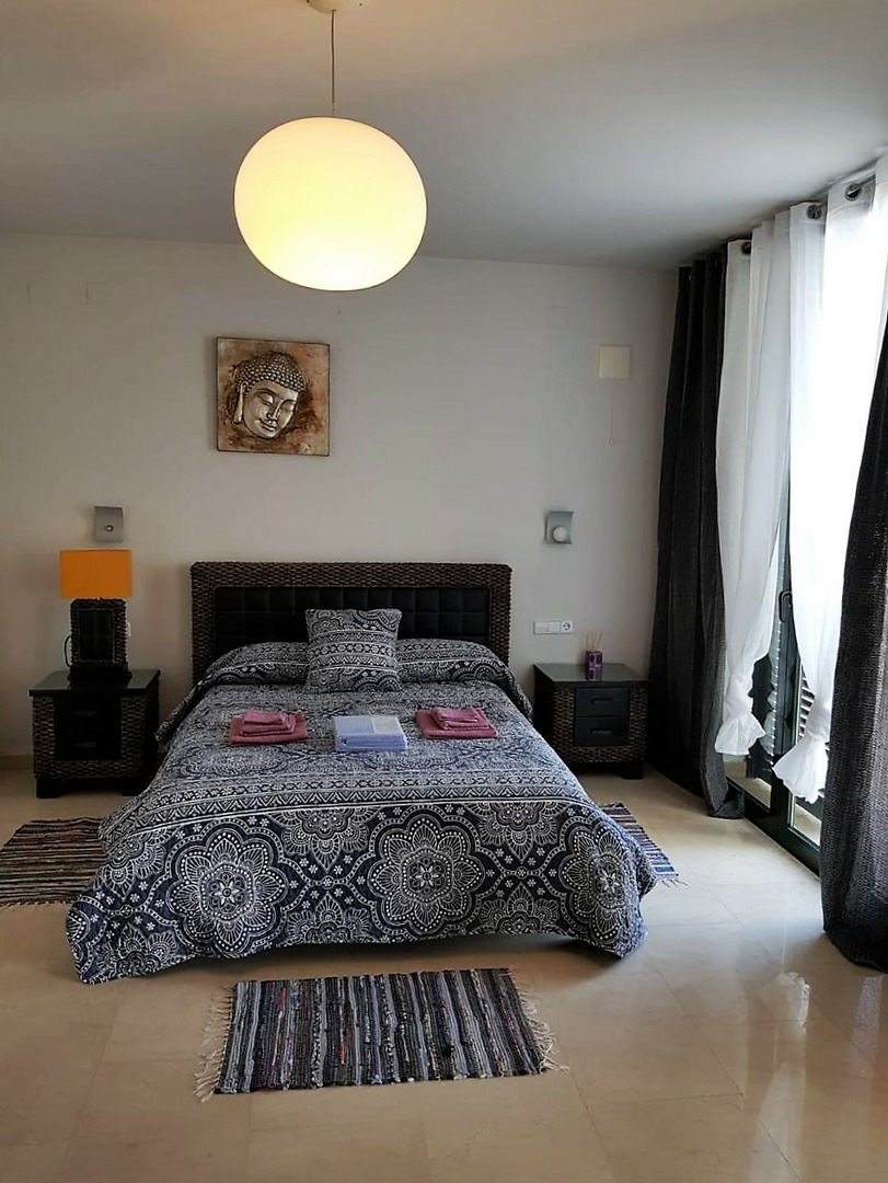 Pool area in villa for sale in Altea