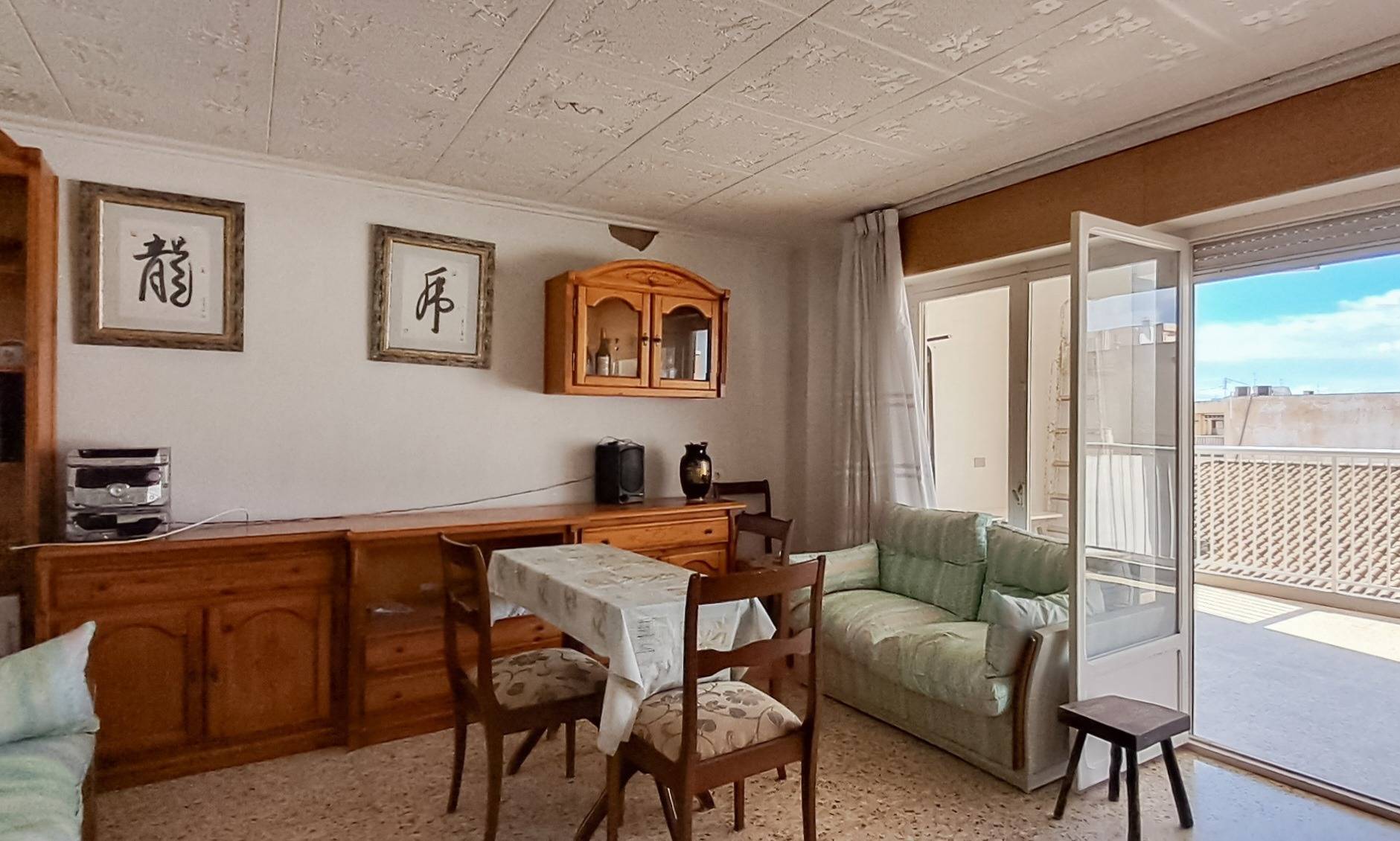 Terrace in penthouse for sale in Torrevieja