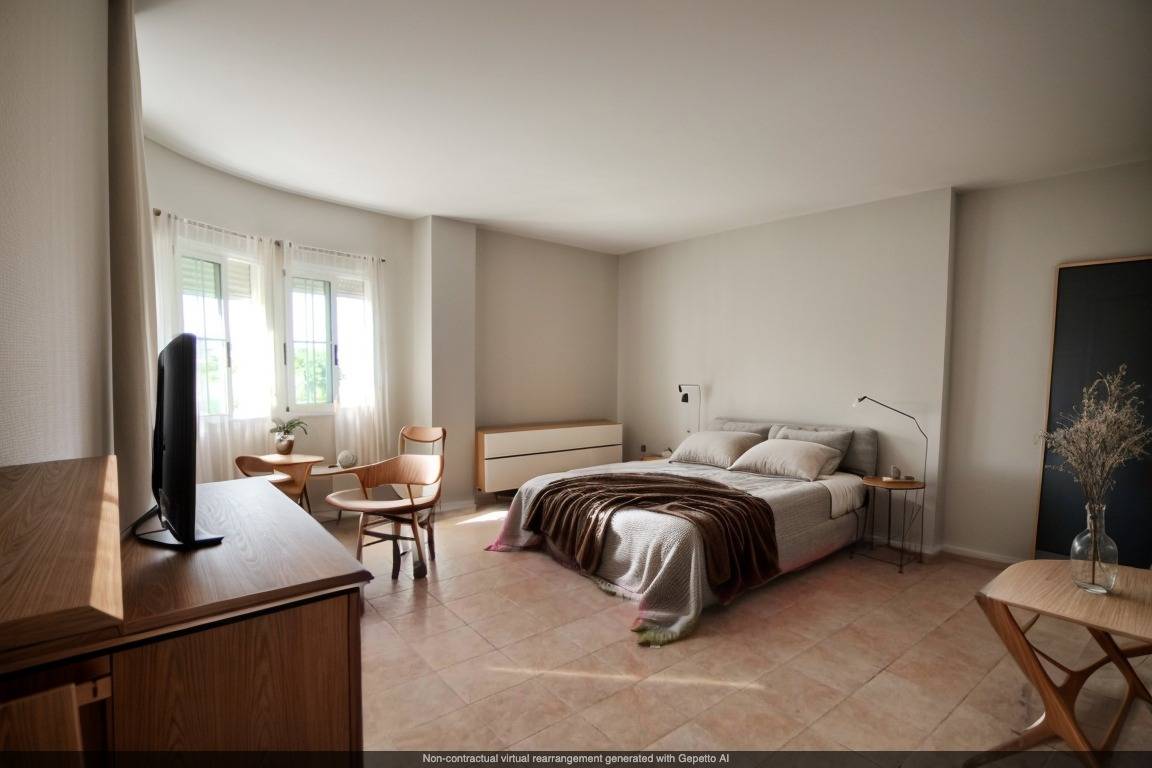 Master bedroom in villa for sale in Torrevieja