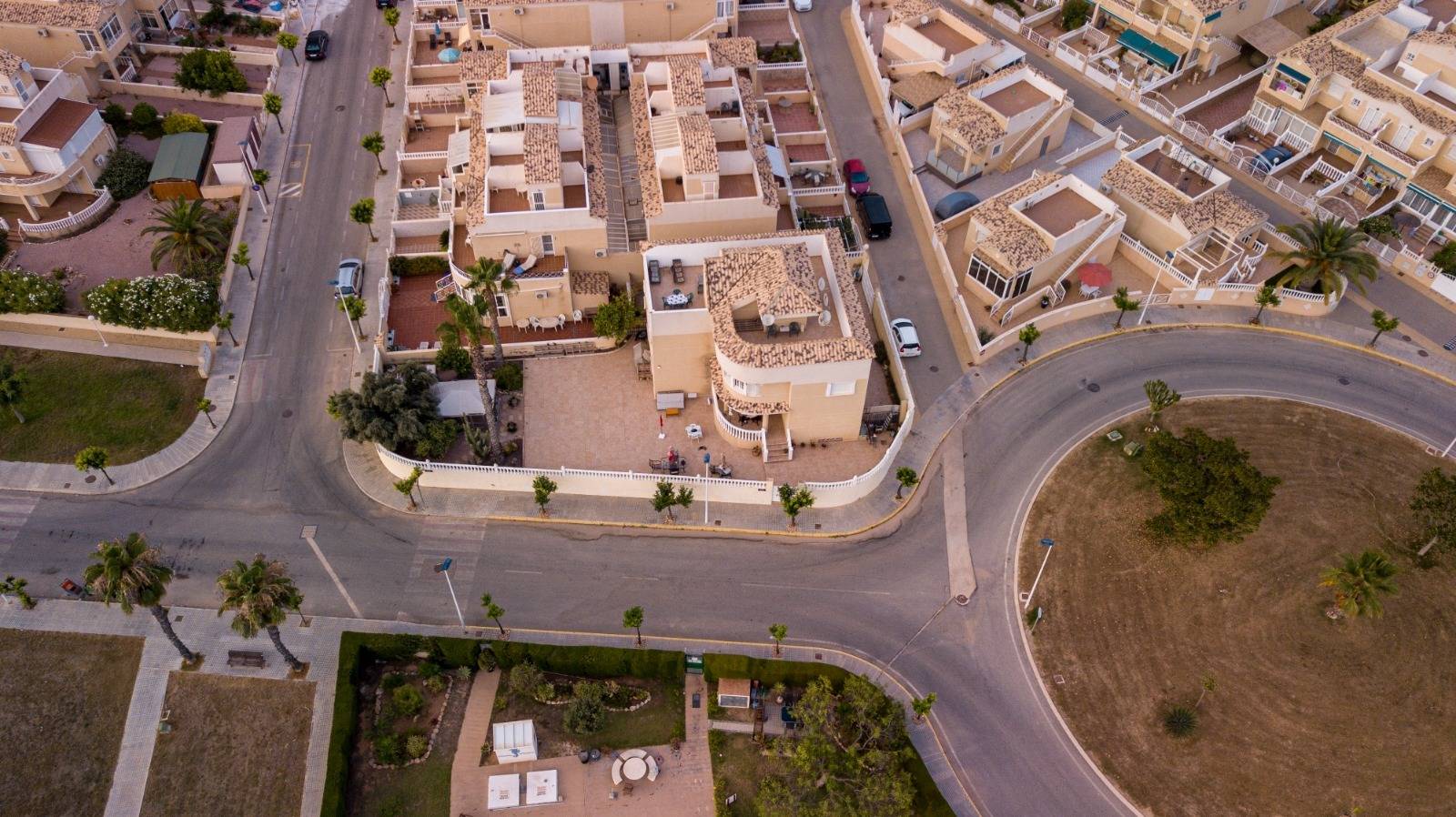 Pool area in villa for sale in Torrevieja
