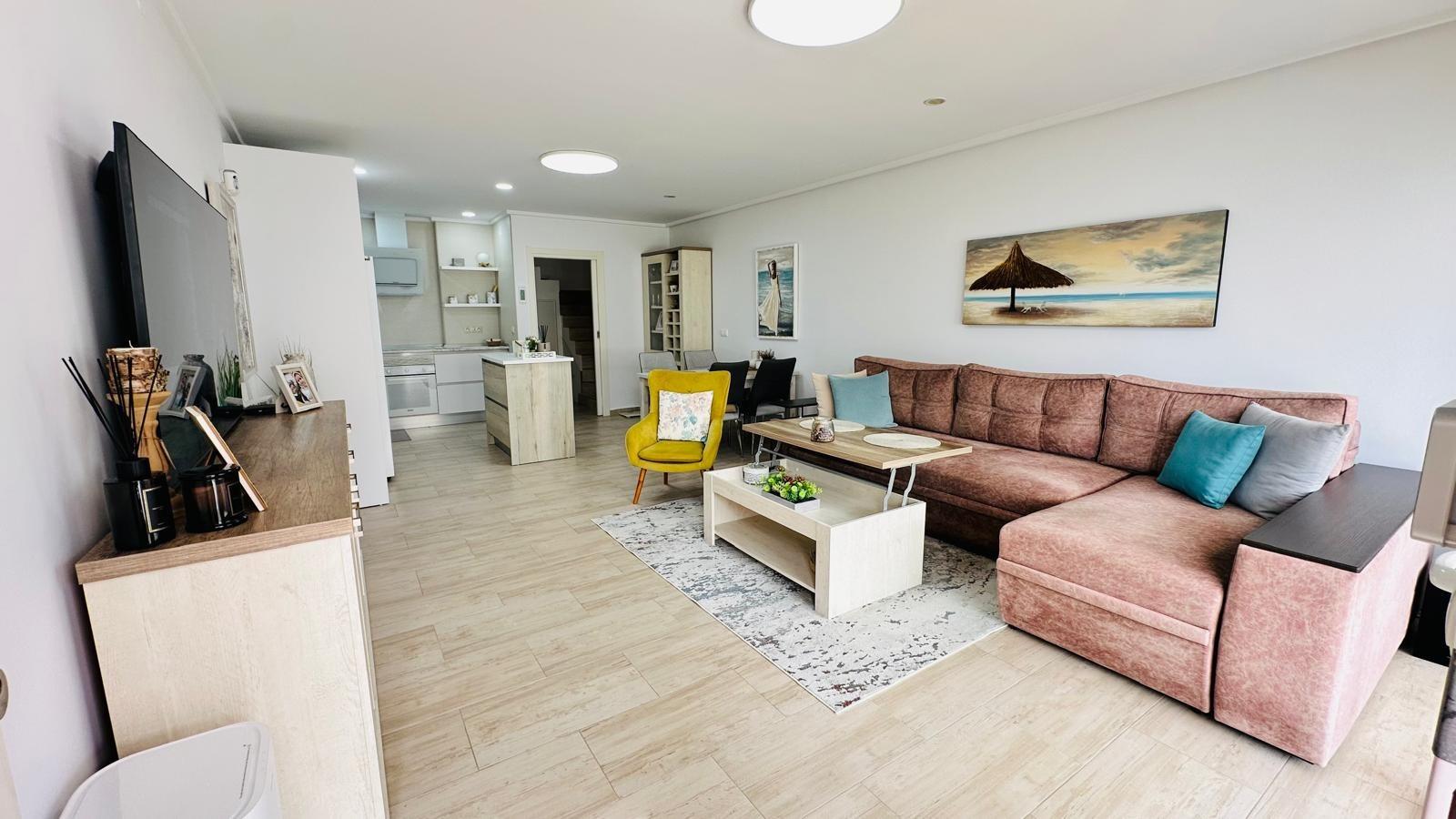 Living room in duplex for sale in Torrevieja