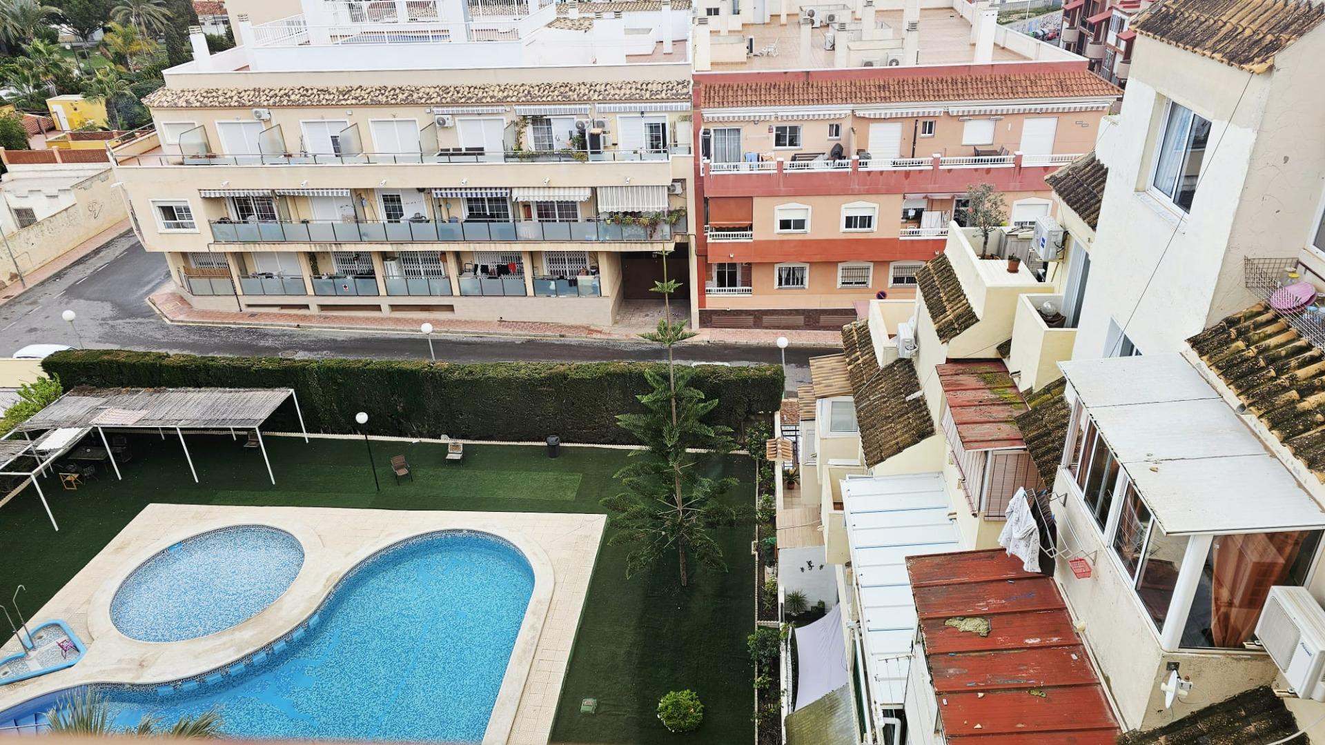 Garden in apartment for sale in Torrevieja
