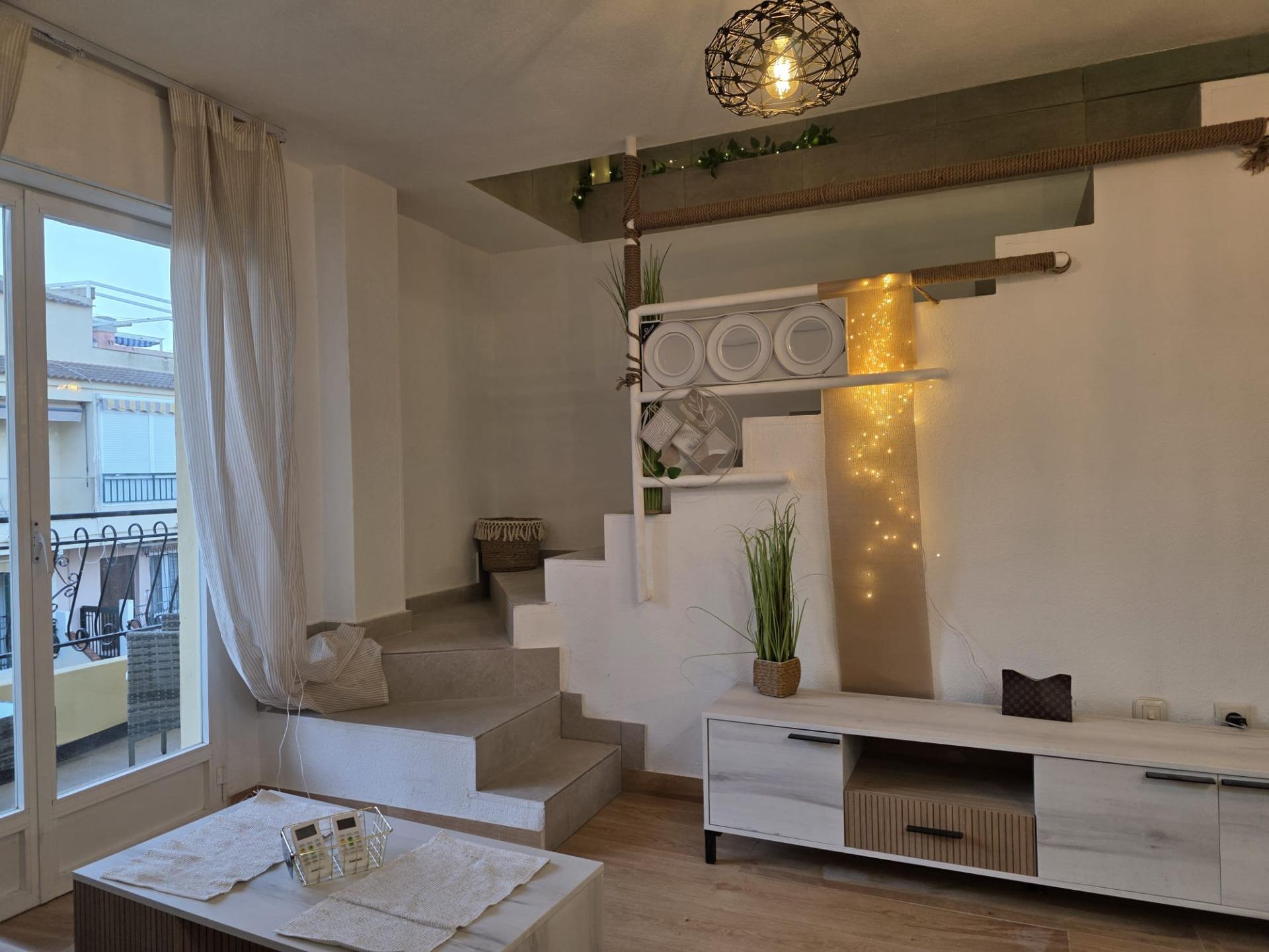 Garden in penthouse for sale in Torrevieja