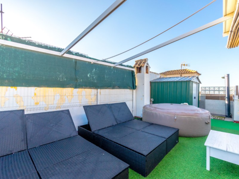 Pool area in terraced for sale in Torrevieja