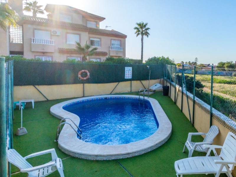 Pool area in terraced for sale in Torrevieja