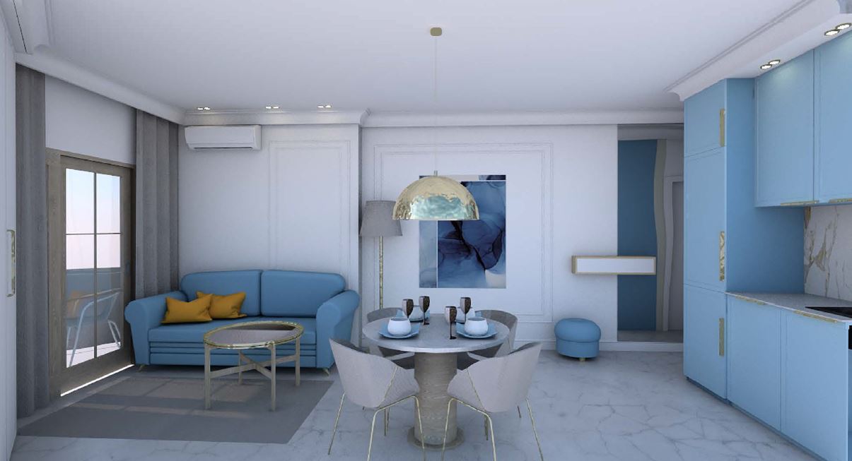 Modern one-bedroom apartment with designer renovation in Torrevieja