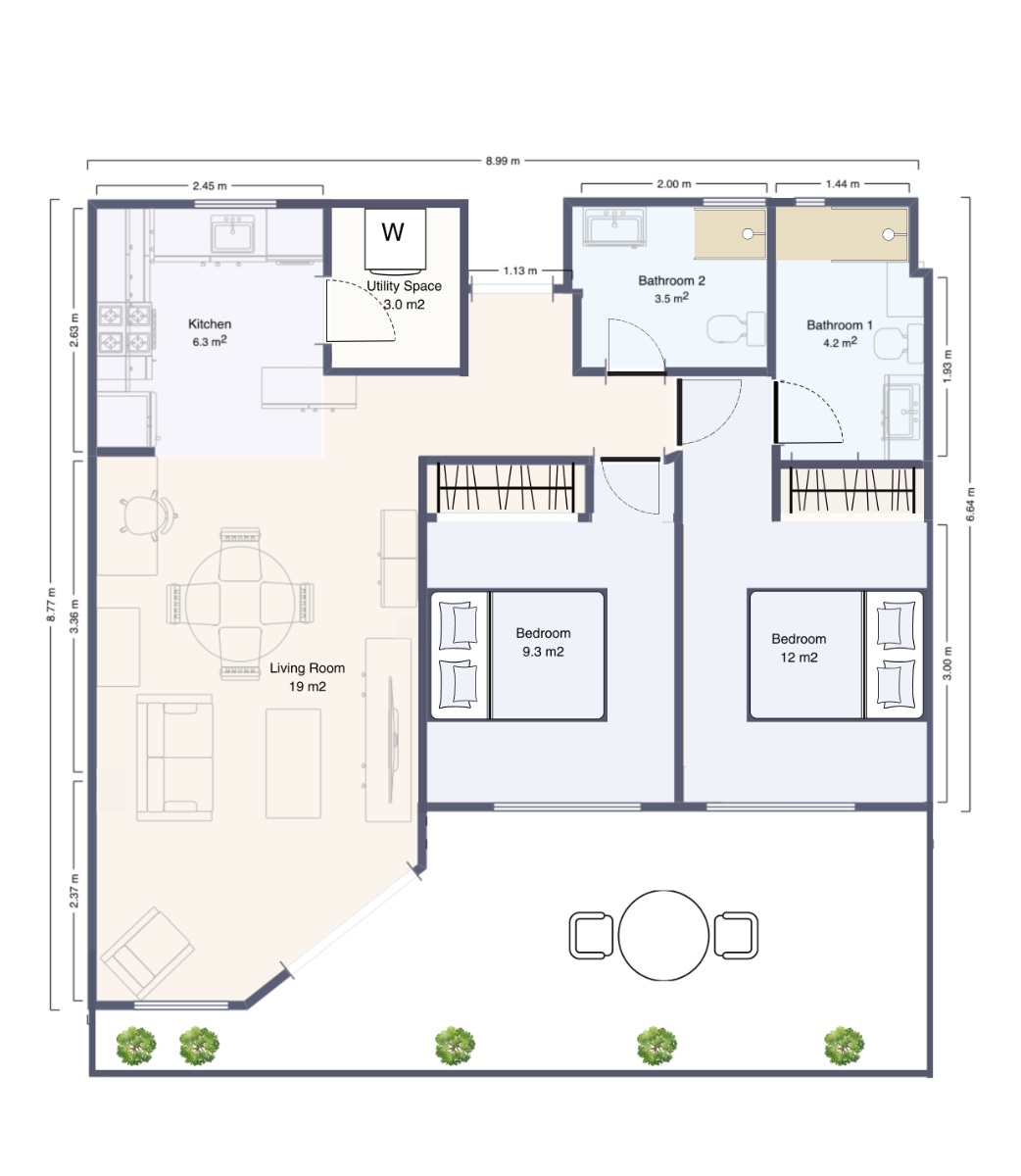 Terrace in apartment for sale in Torrevieja