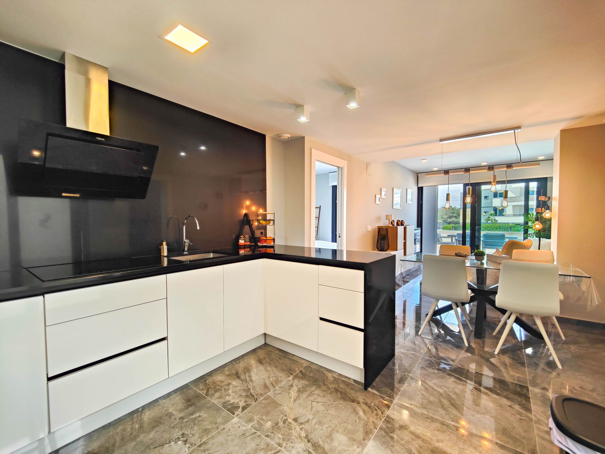 Pool area in apartment for sale in Orihuela Costa