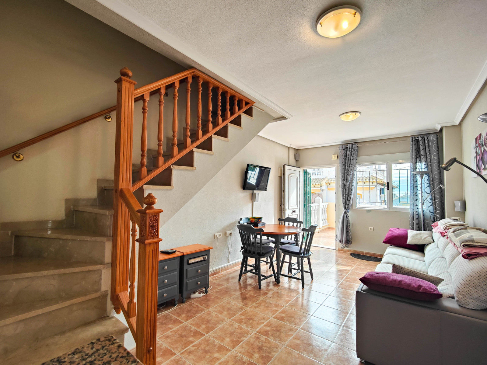 Pool area in terraced for sale in Orihuela Costa