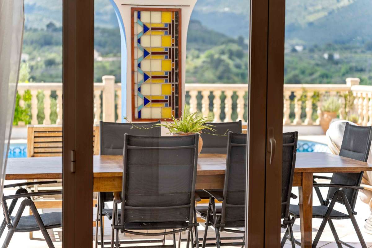 Terrace in villa for sale in Murla
