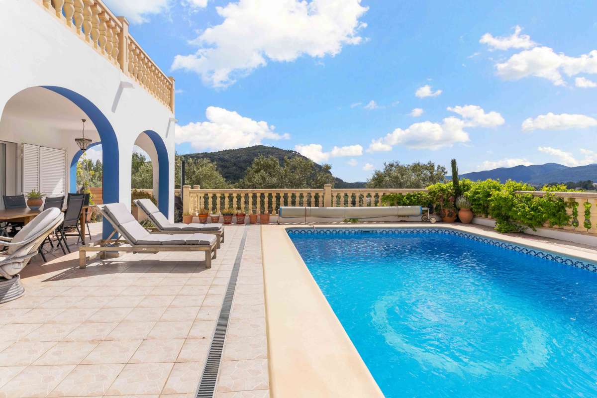 Discover this exquisite residence nestled in the heart of Murla, a true sanctuary offering unparalle