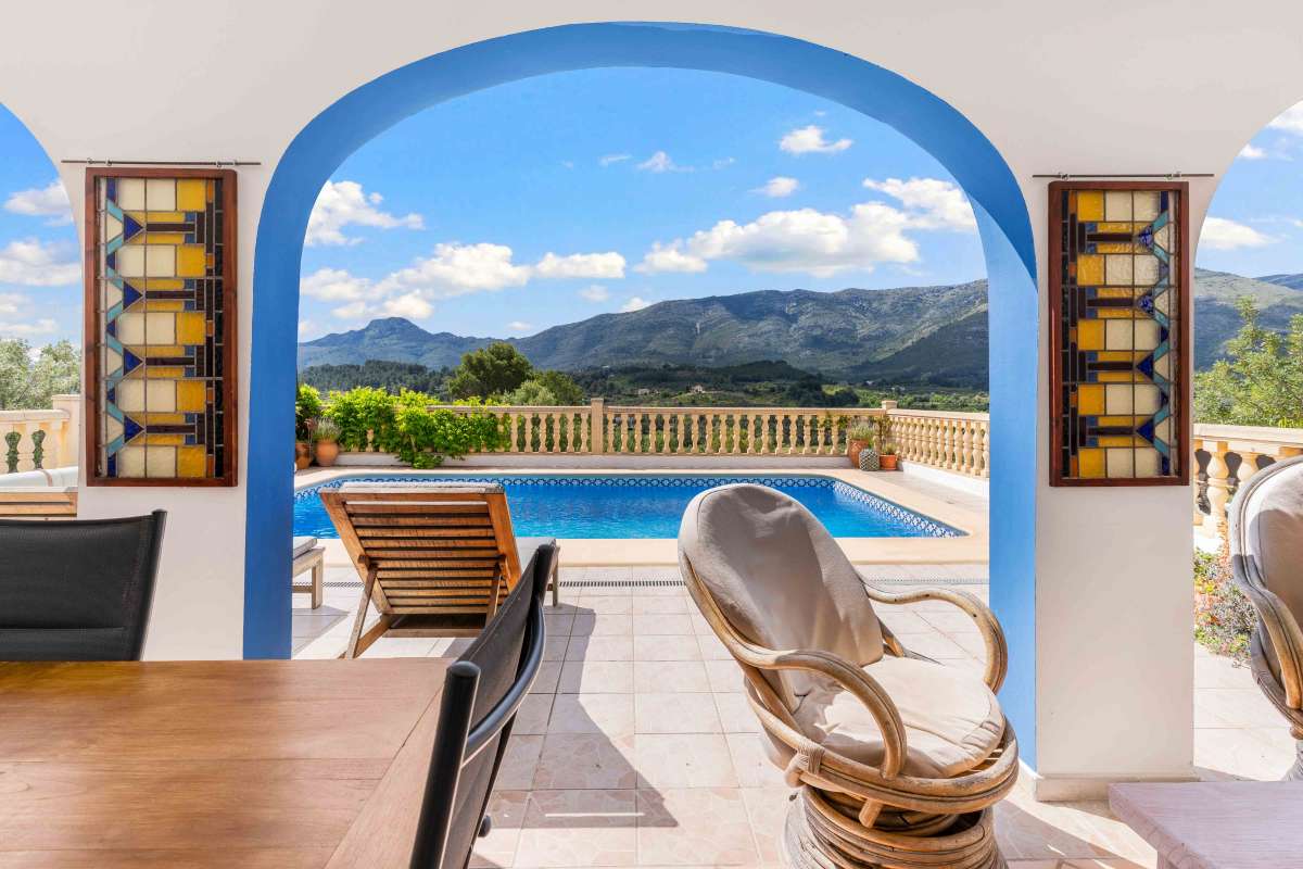 Discover this exquisite residence nestled in the heart of Murla, a true sanctuary offering unparalle