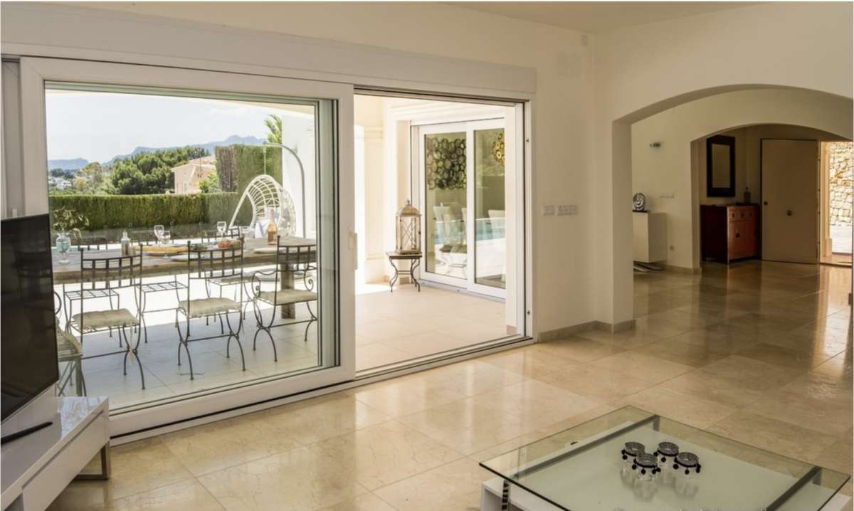 Exterior view in villa for sale in Moraira