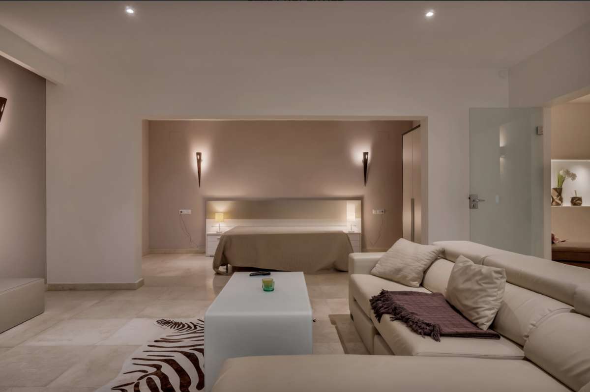 Pool area in villa for sale in Moraira