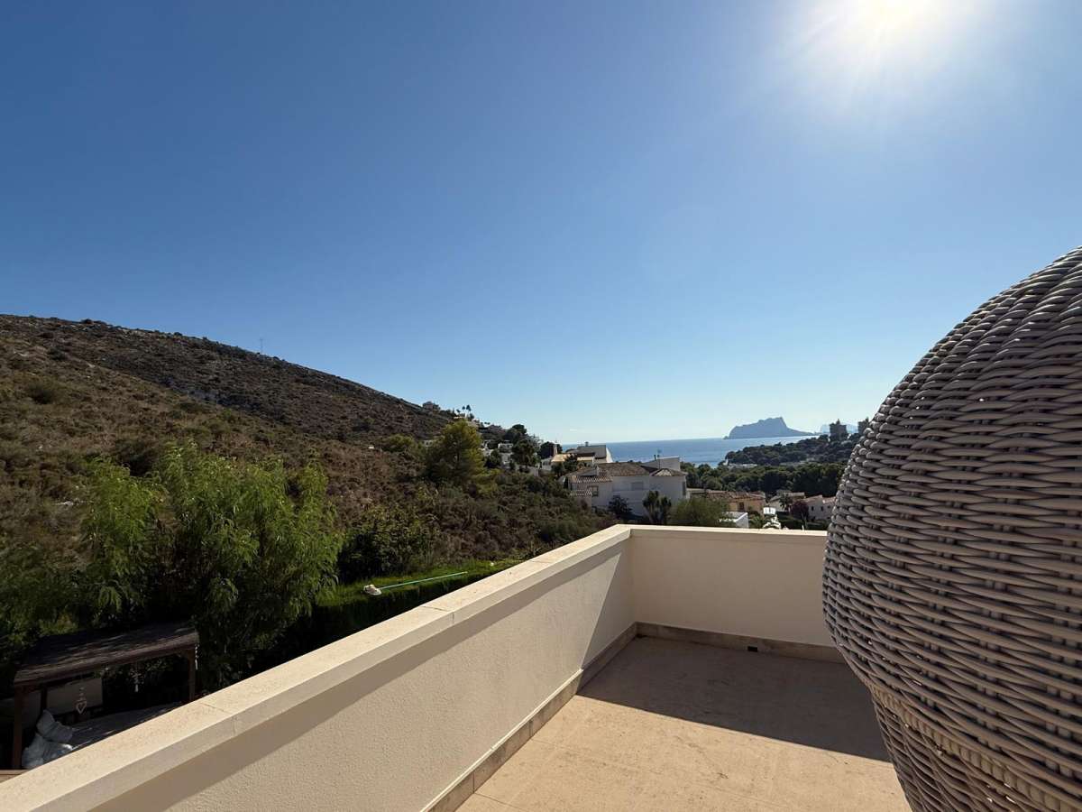 Exterior view in villa for sale in Moraira