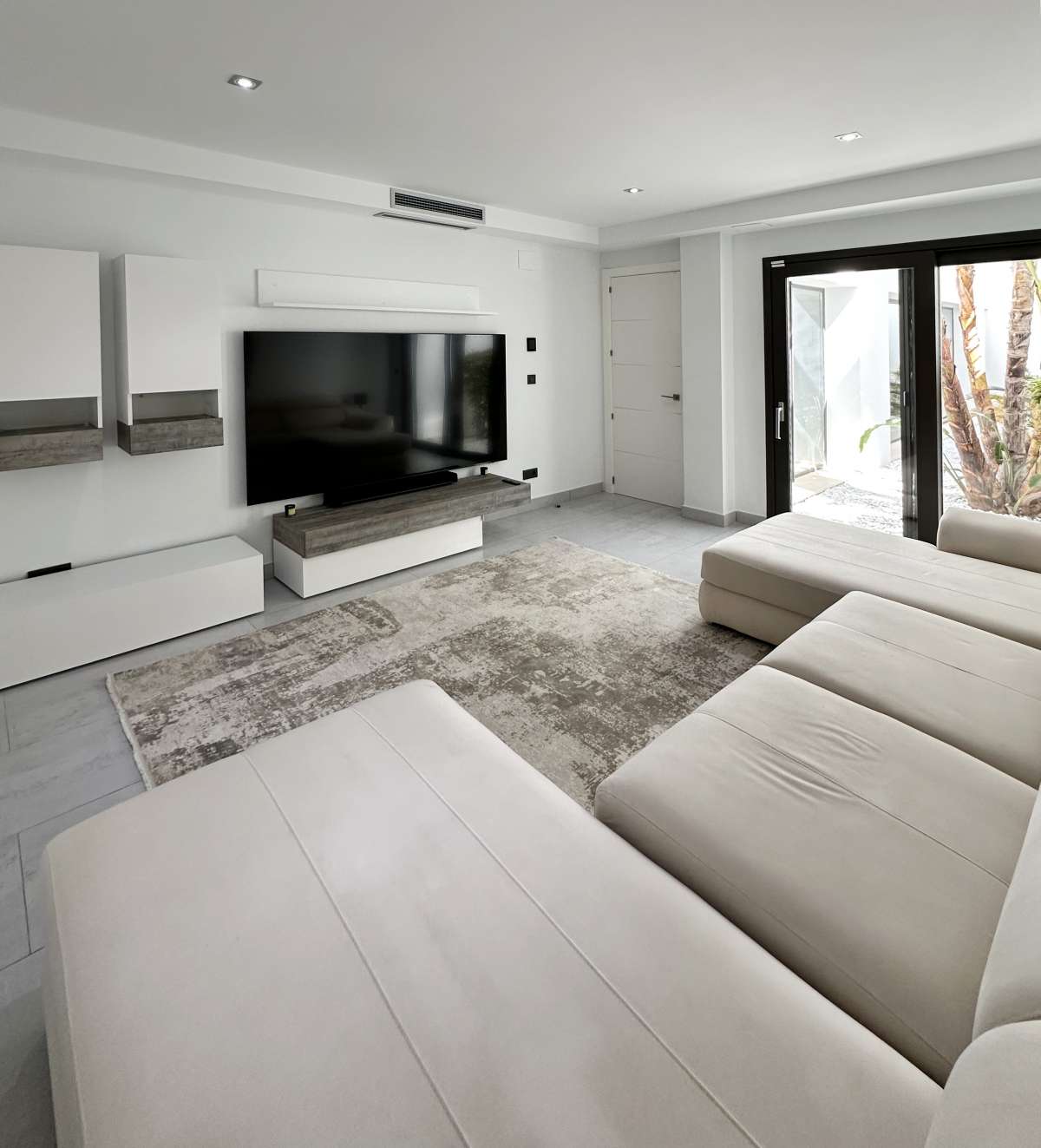 Pool area in villa for sale in javea