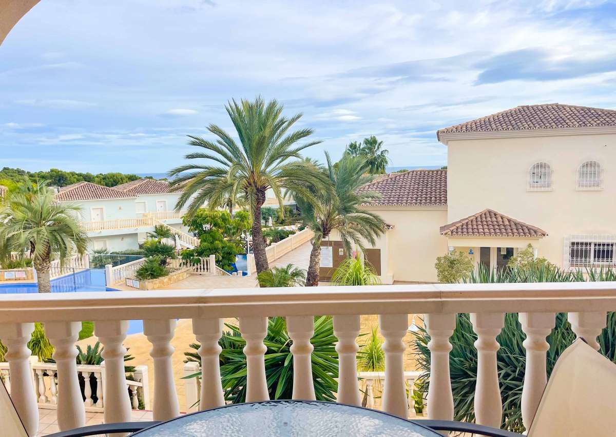 Master bedroom in apartment for sale in Benissa Costa