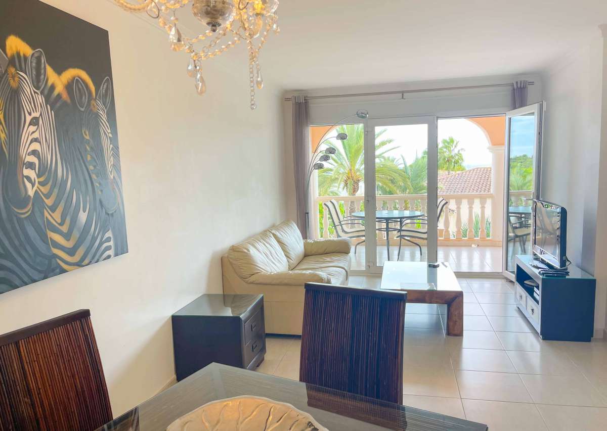 Pool area in apartment for sale in Benissa Costa