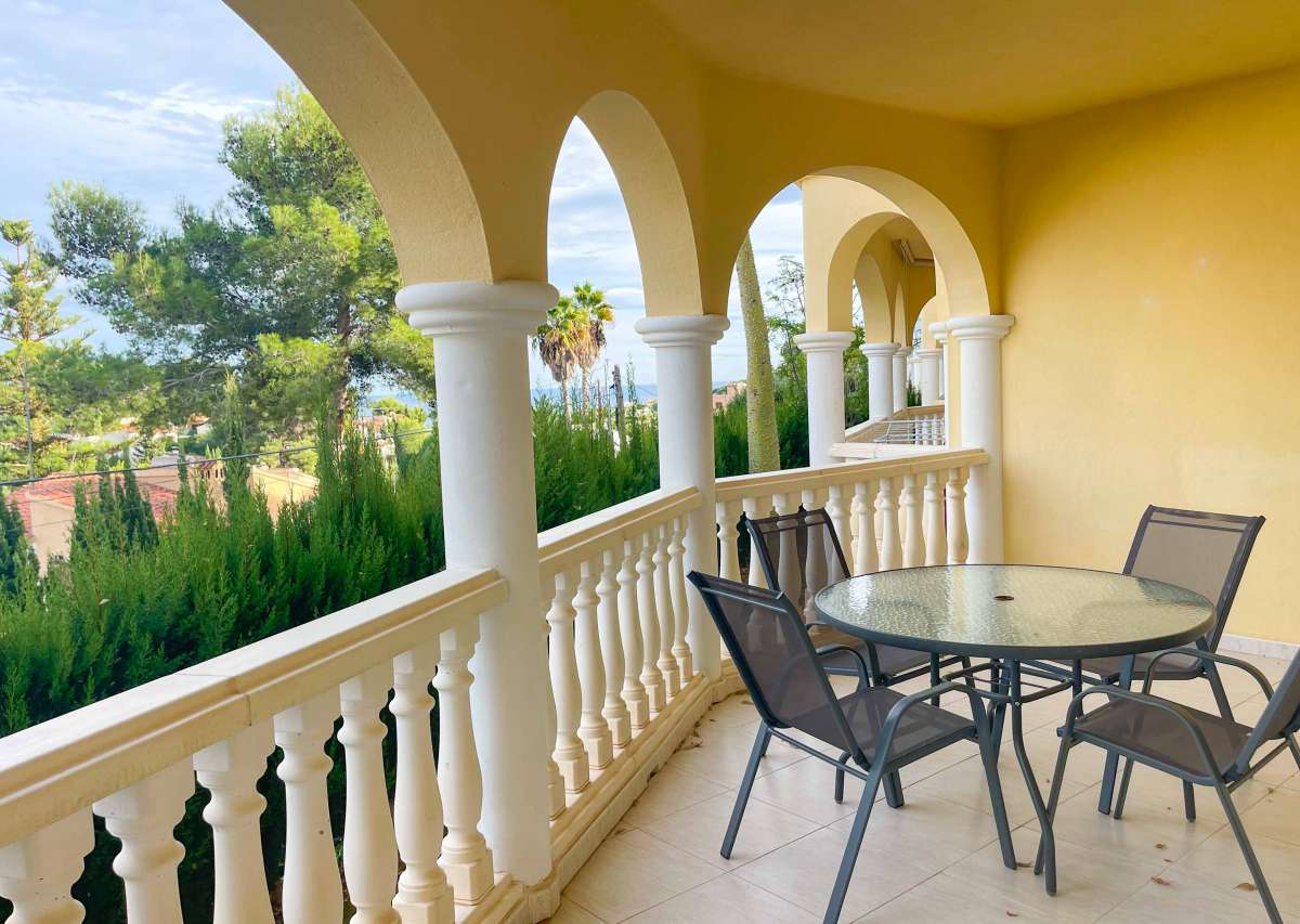 Pool area in apartment for sale in Benissa Costa