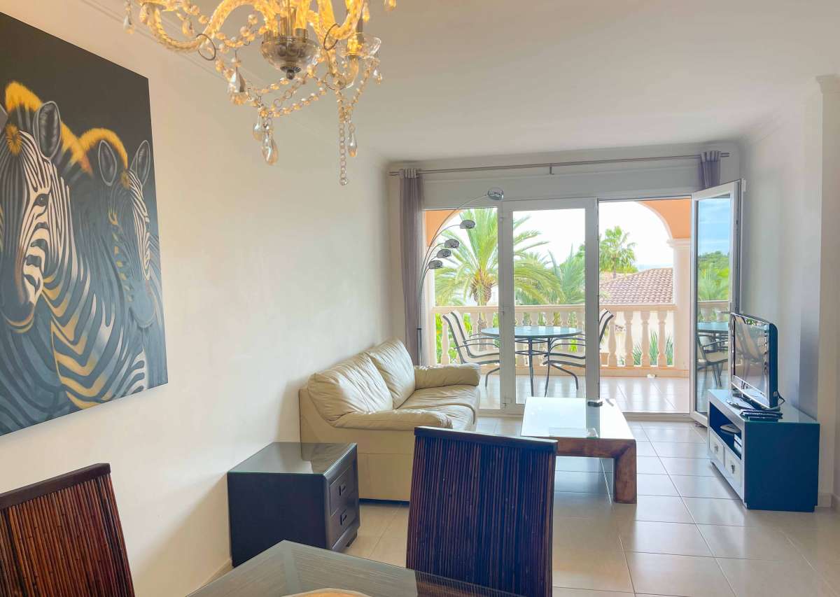 Pool area in apartment for sale in Benissa Costa