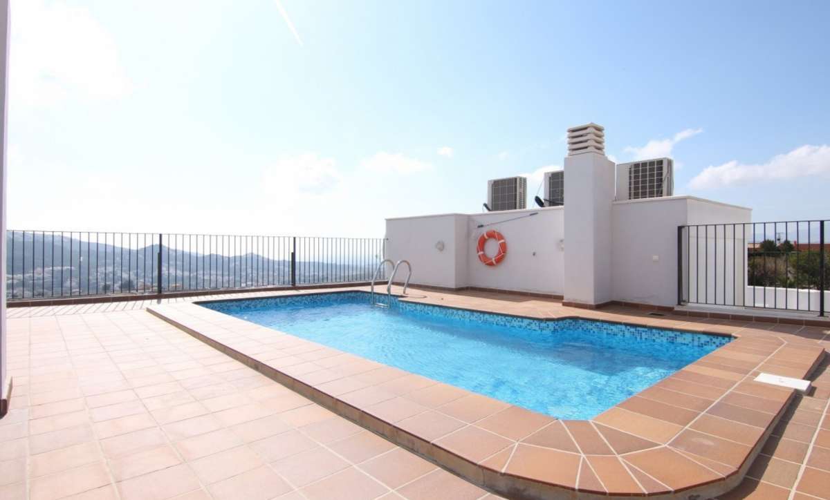 Pool area in apartment for sale in Benitachell