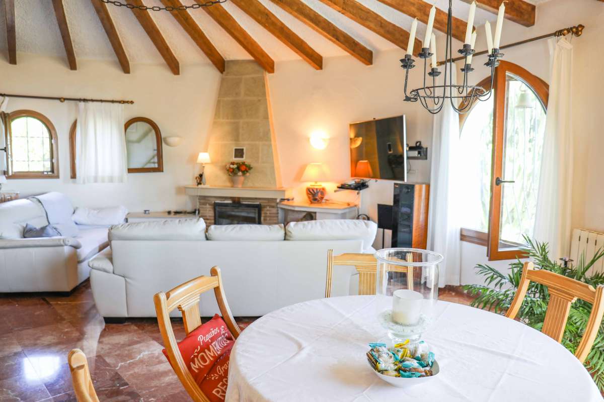 Pool area in villa for sale in javea
