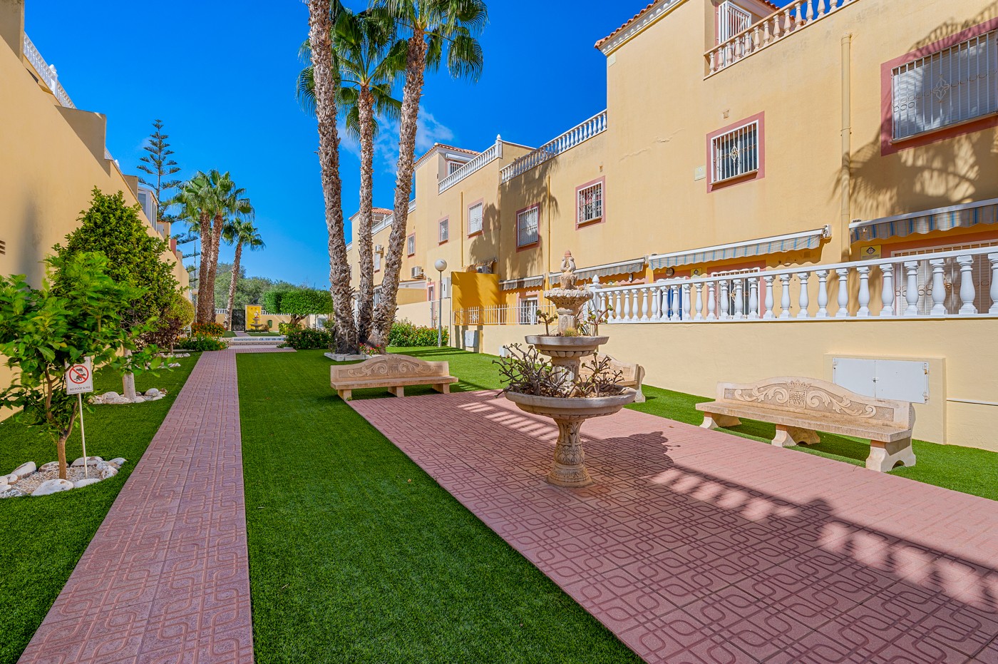 Pool area in apartment for sale in San Miguel de Salinas
