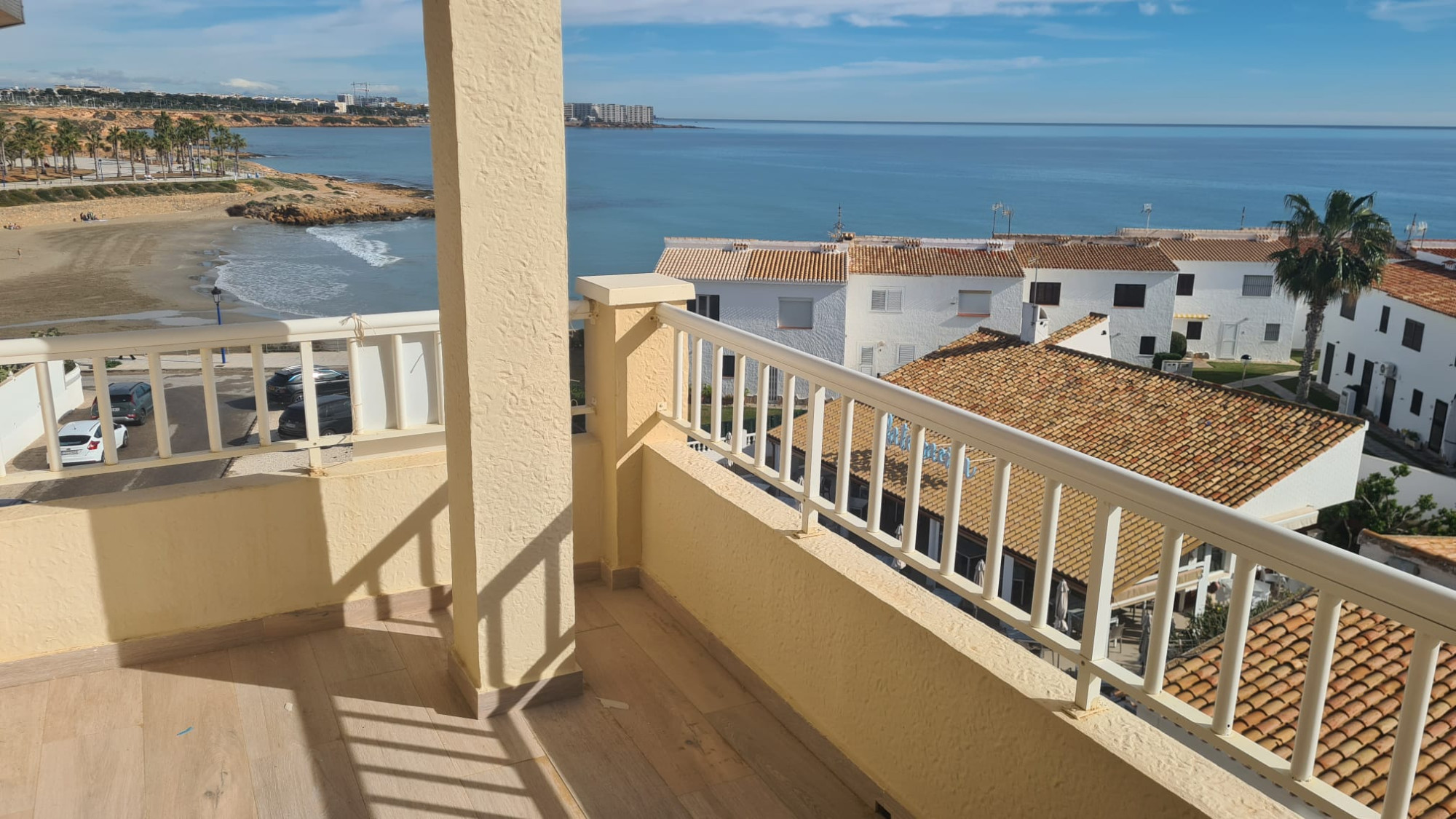 Pool area in apartment for sale in Playa Flamenca
