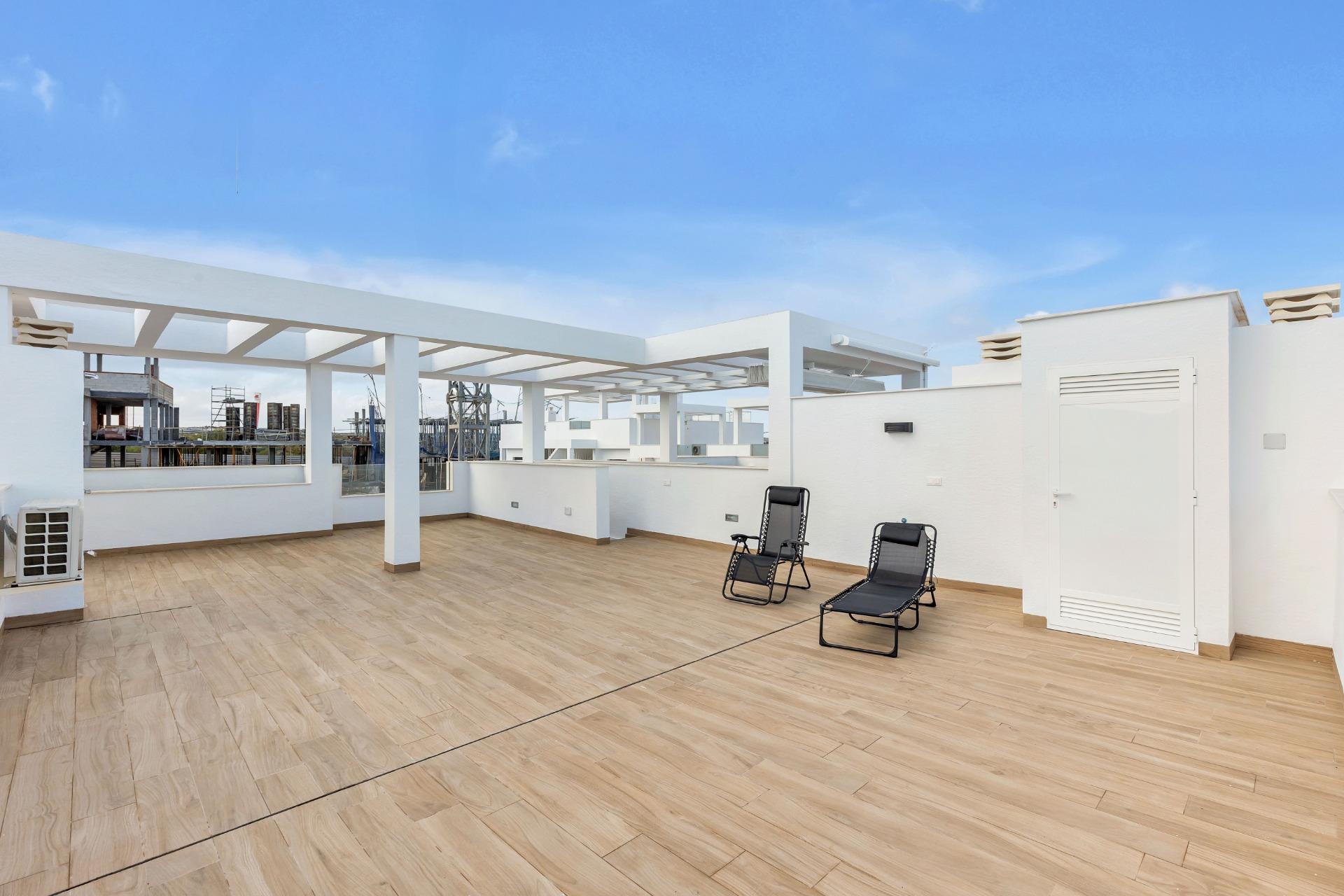 Terrace in penthouse for sale in Torrevieja