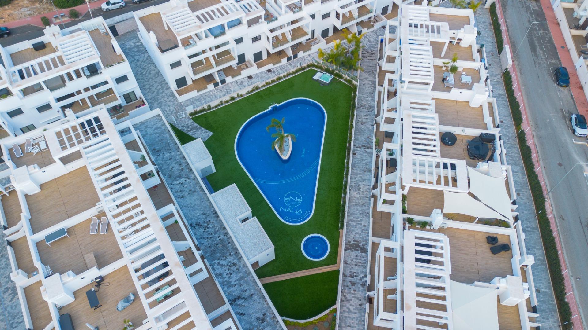 Garden in penthouse for sale in Torrevieja