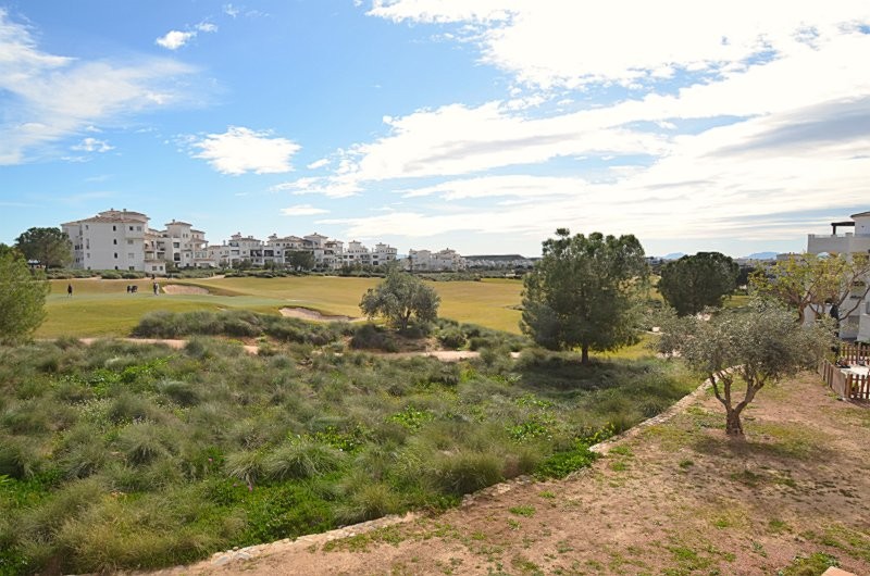 Terrace in apartment for sale in Hacienda Riquelme Golf Resort