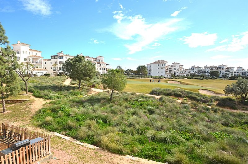Pool area in apartment for sale in Hacienda Riquelme Golf Resort