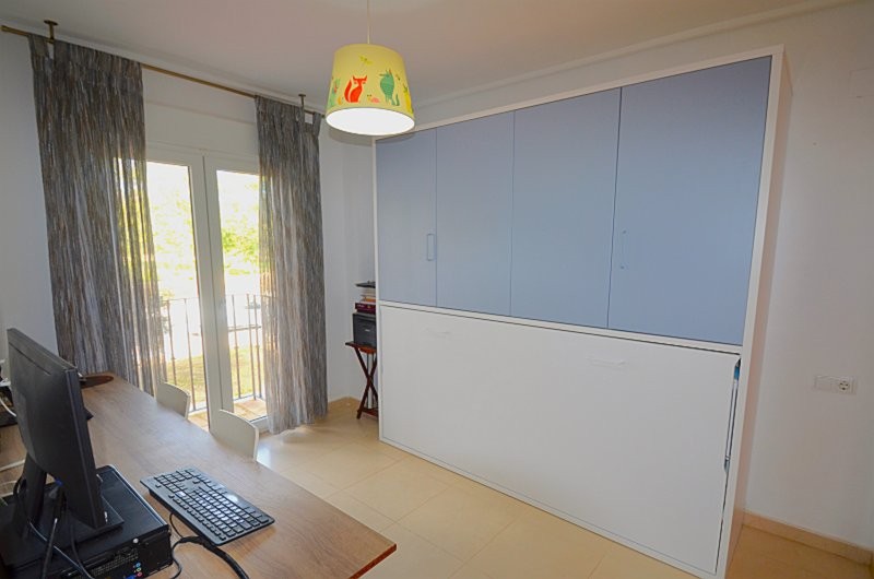 Garden in apartment for sale in Hacienda Riquelme Golf Resort