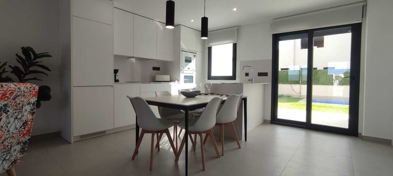 These newly constructed duplex residences each feature three bedrooms and three bathrooms across two