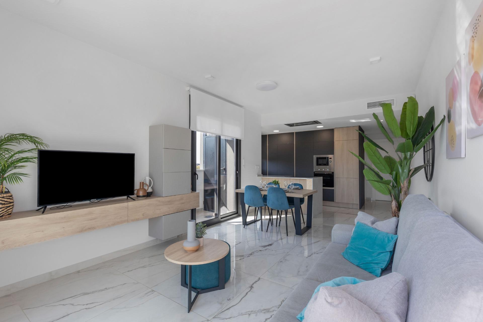 Living room in penthouse for sale in Orihuela Costa