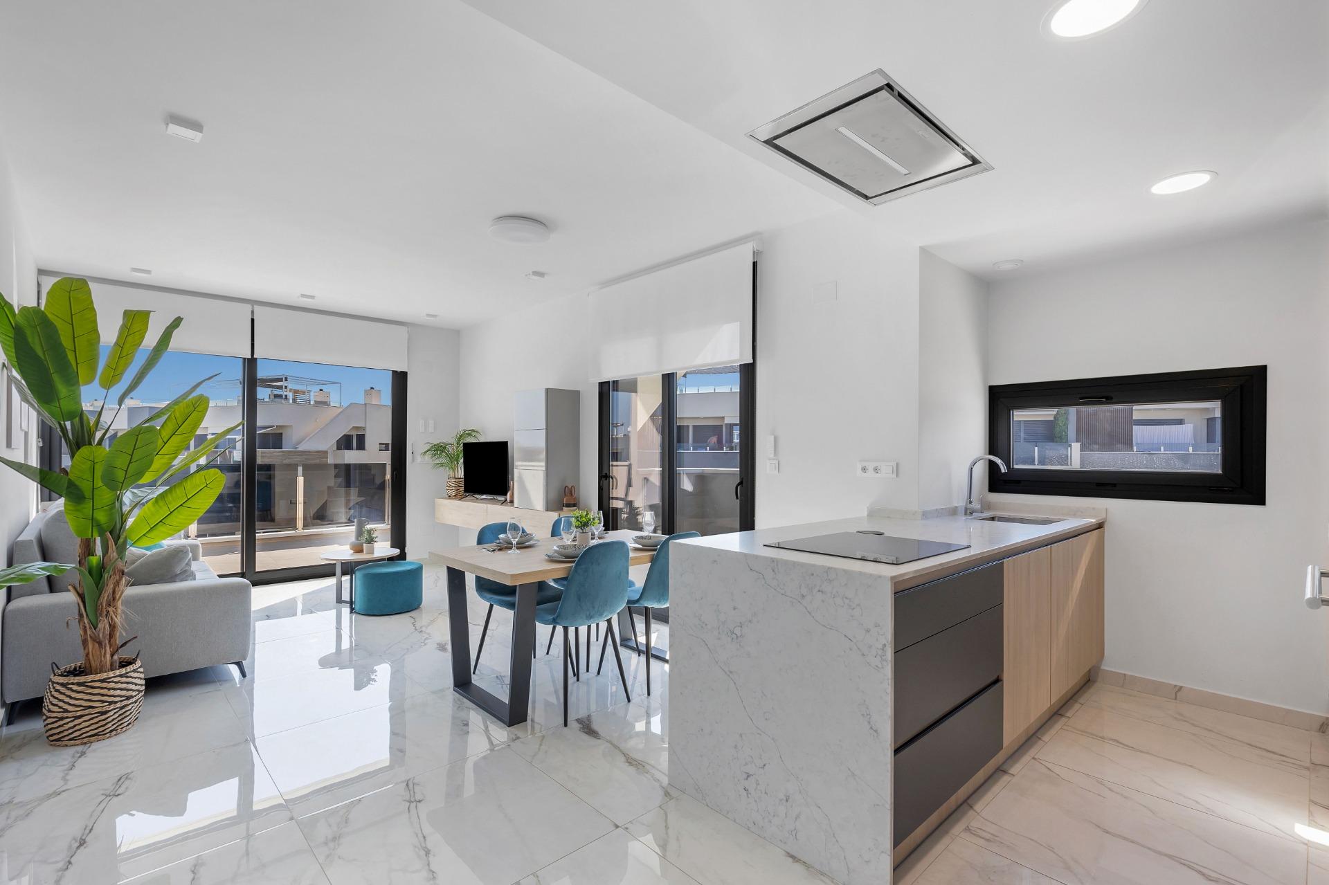 Garden in penthouse for sale in Orihuela Costa