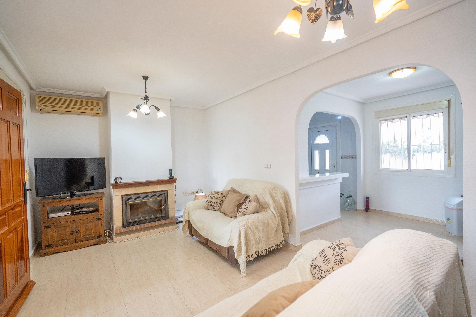 Pool area in villa for sale in Mazarron