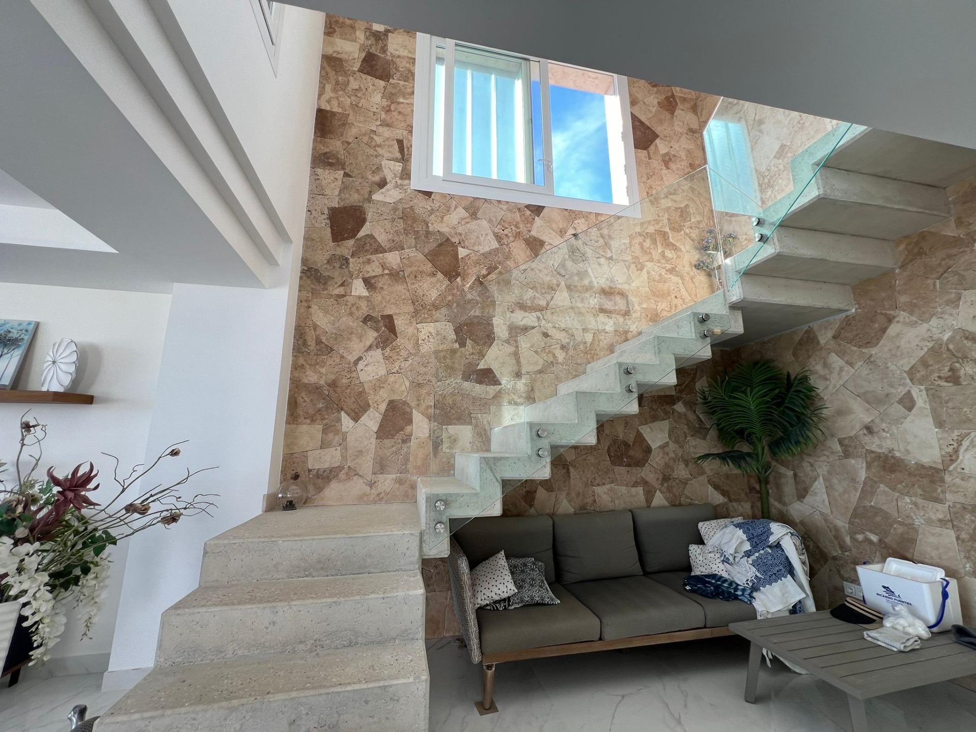 Pool area in villa for sale in Torrevieja