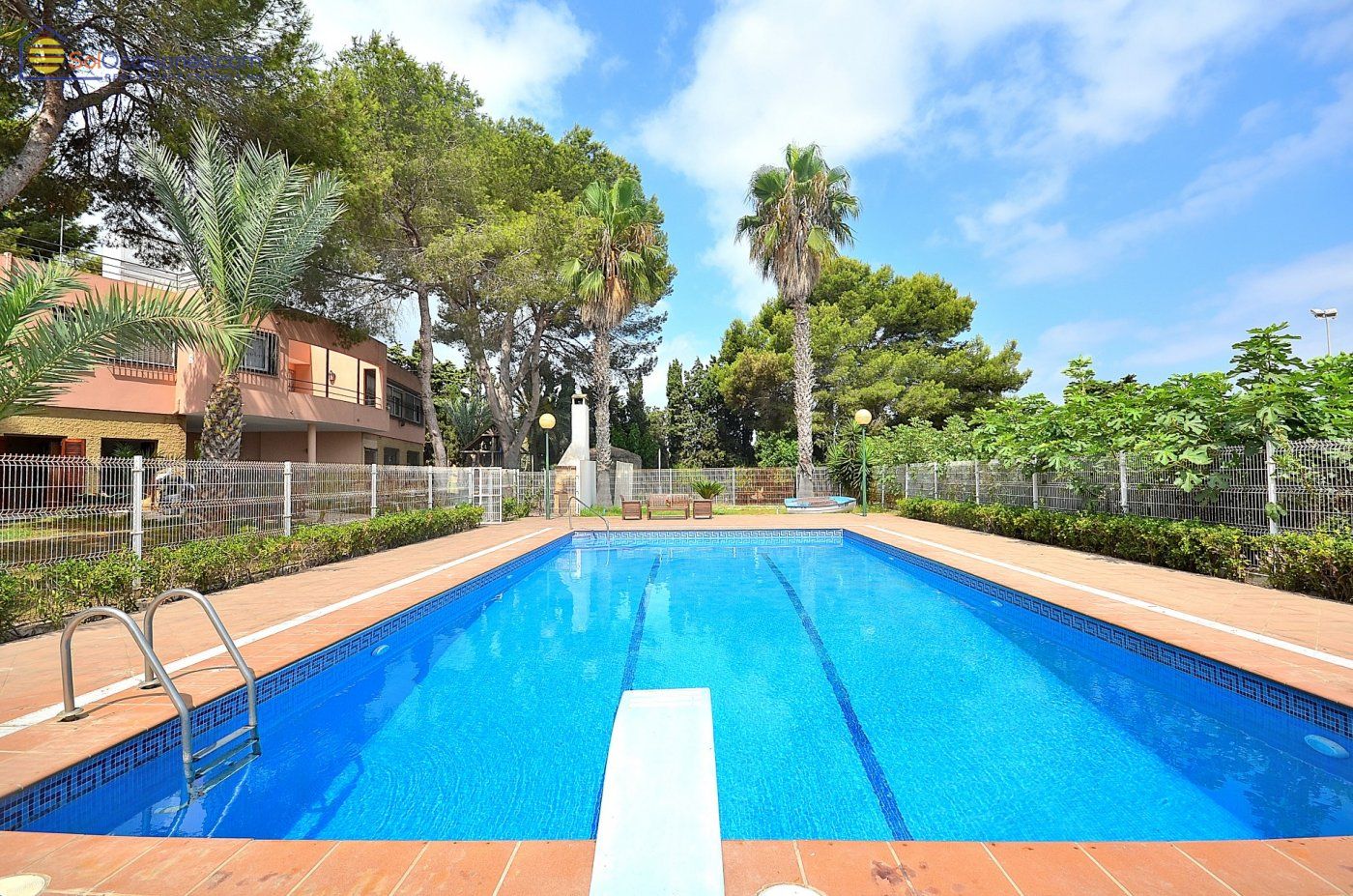 Pool area in villa for sale in Torrevieja