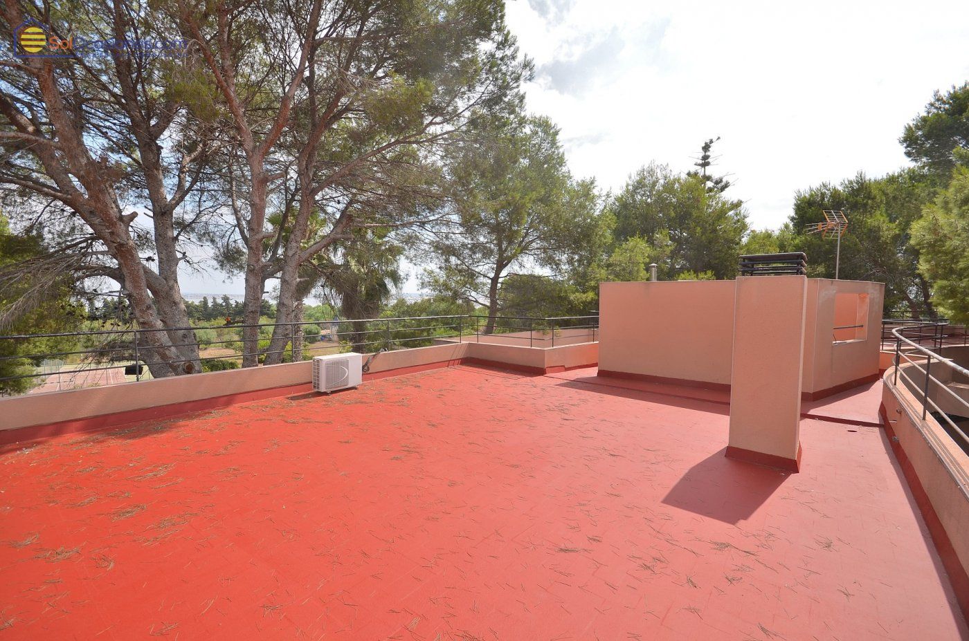 Pool area in villa for sale in Torrevieja