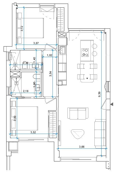 Pool area in apartment for sale in Orihuela Costa