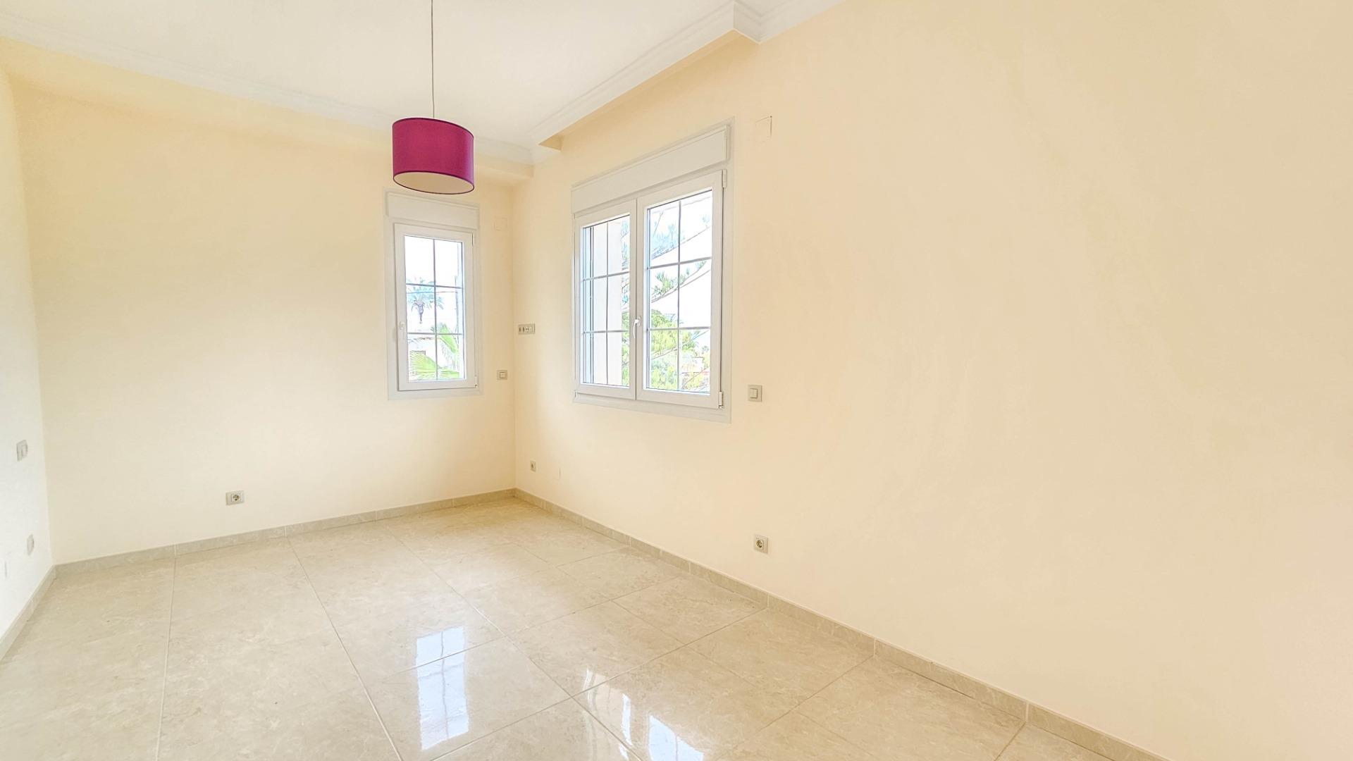 Living room in villa for sale in Cabo Roig