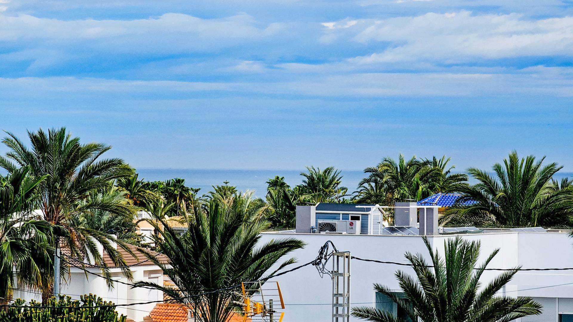 Living room in villa for sale in Cabo Roig