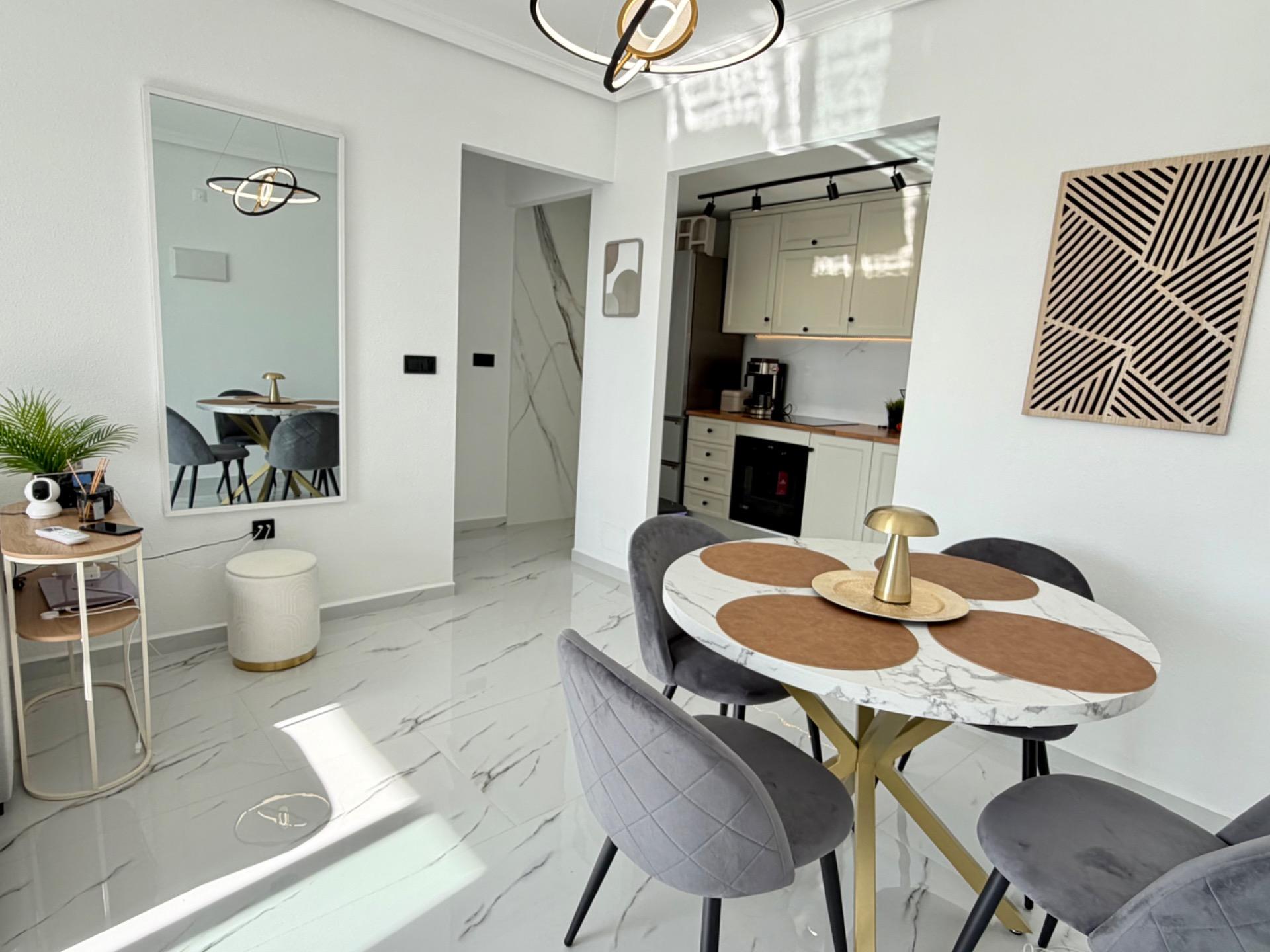 Pool area in apartment for sale in Orihuela Costa