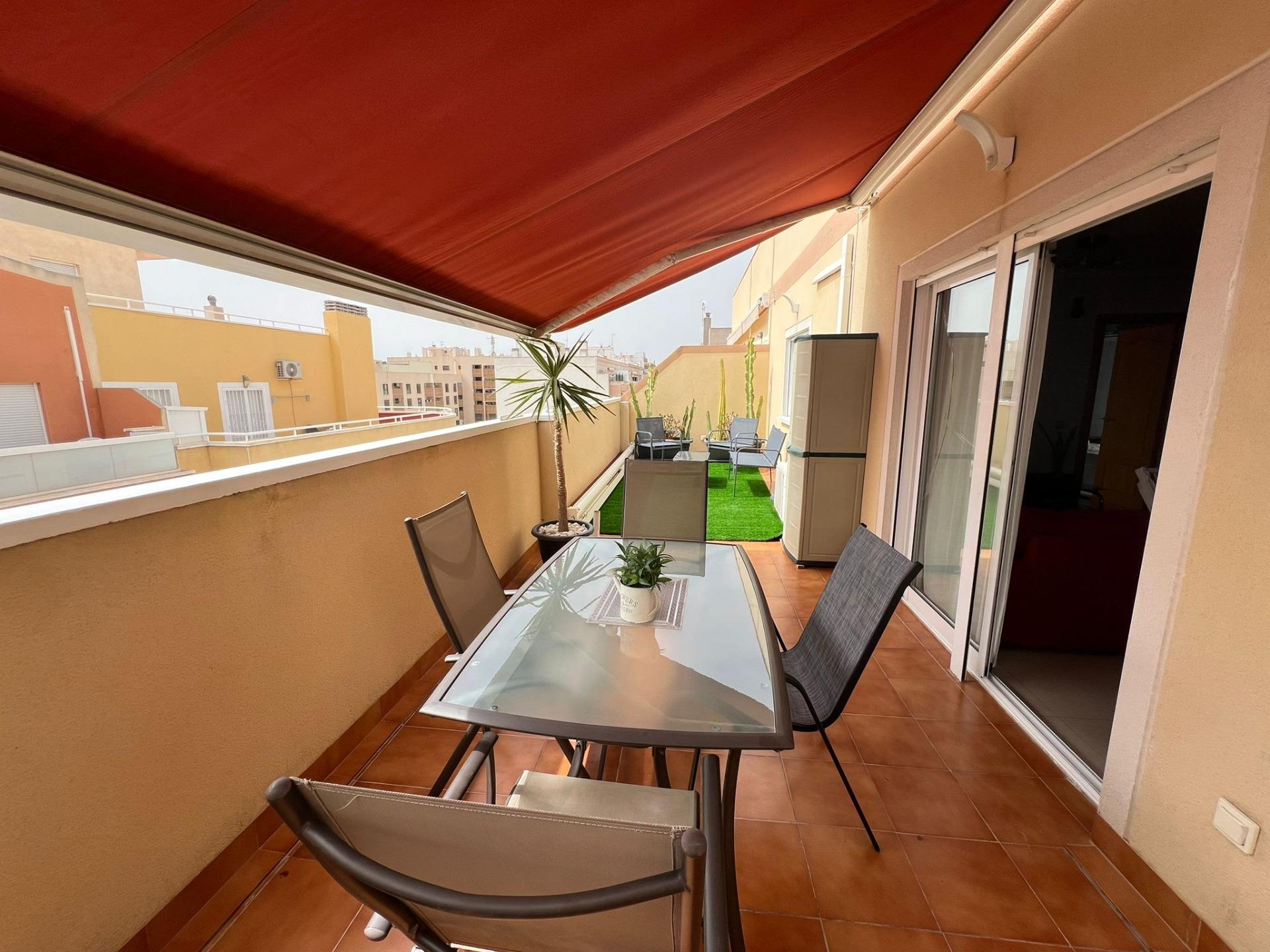 Dining area in penthouse for sale in Torrevieja