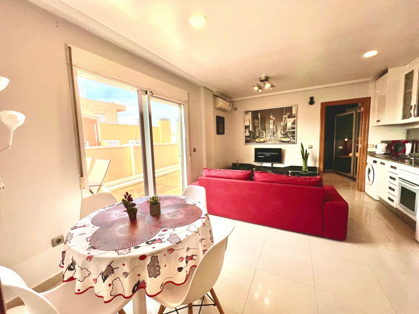 Terrace in penthouse for sale in Torrevieja
