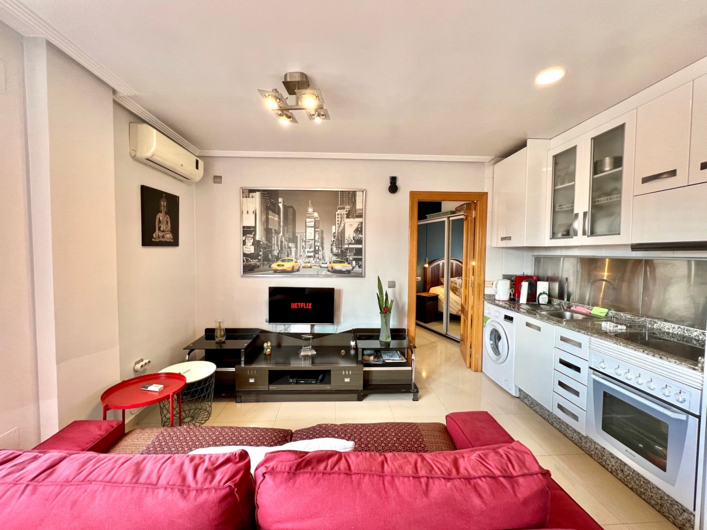 Pool area in penthouse for sale in Torrevieja
