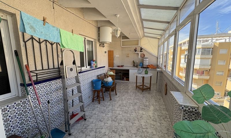 Pool area in apartment for sale in Torrevieja