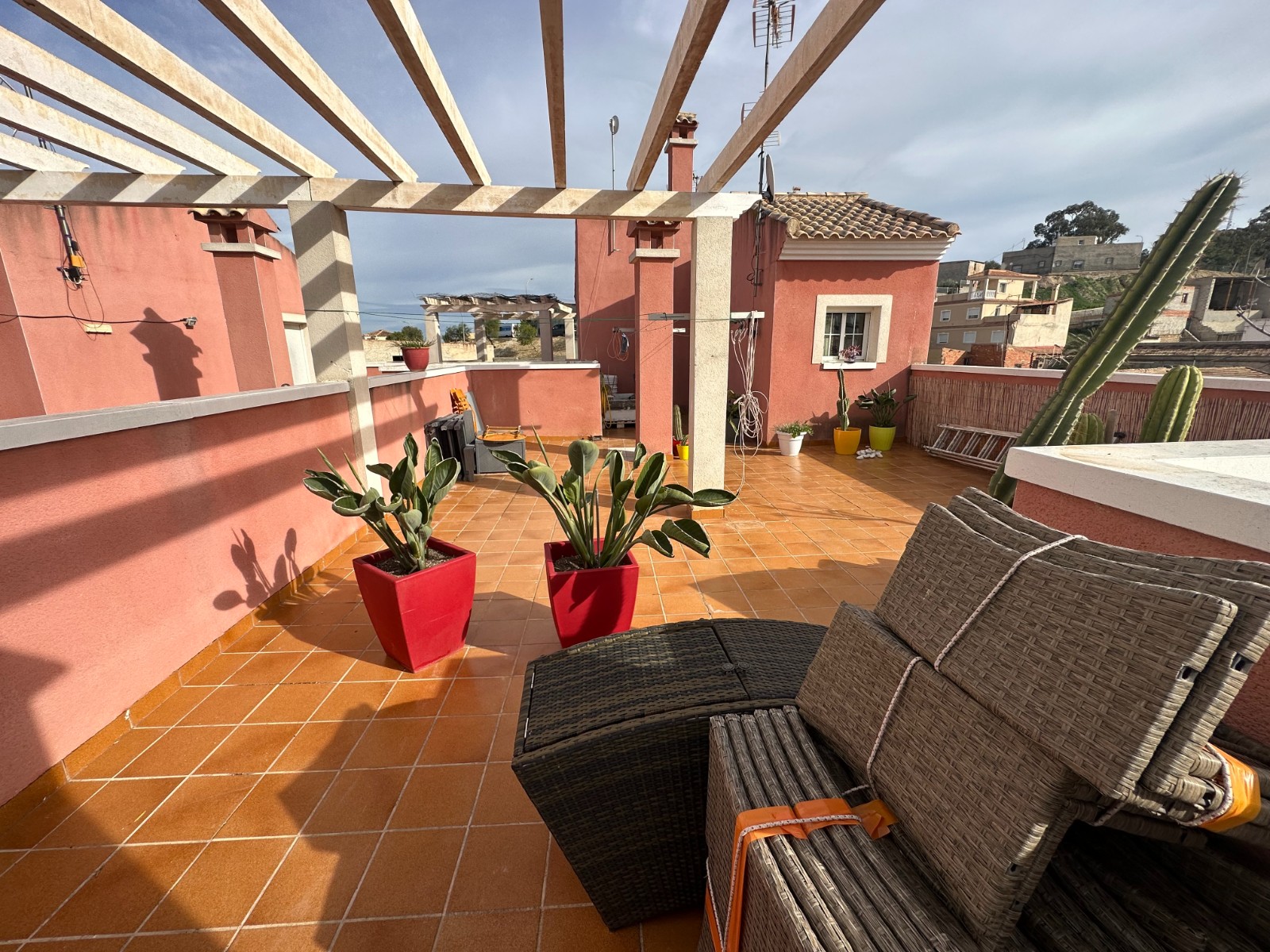 Pool area in terraced for sale in Bigastro