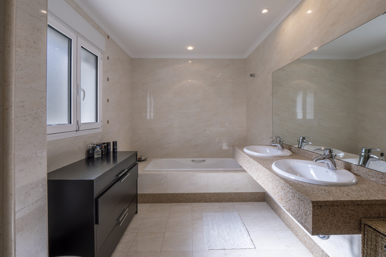 Pool area in villa for sale in javea